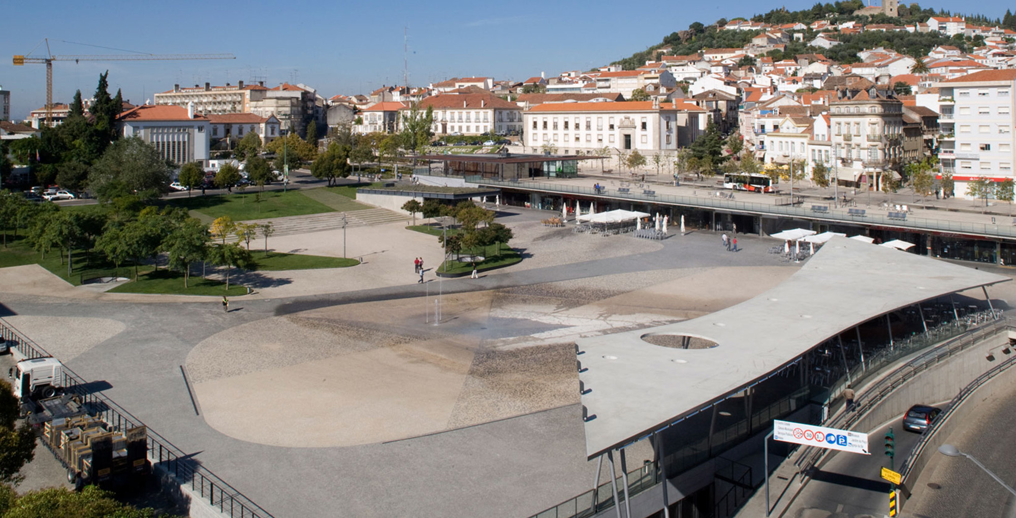 Largo da Devesa City Square in Castelo Branco, Portugal