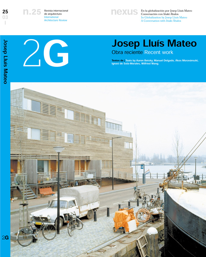 2G. Josep Lluís Mateo, Recent Work. N25.