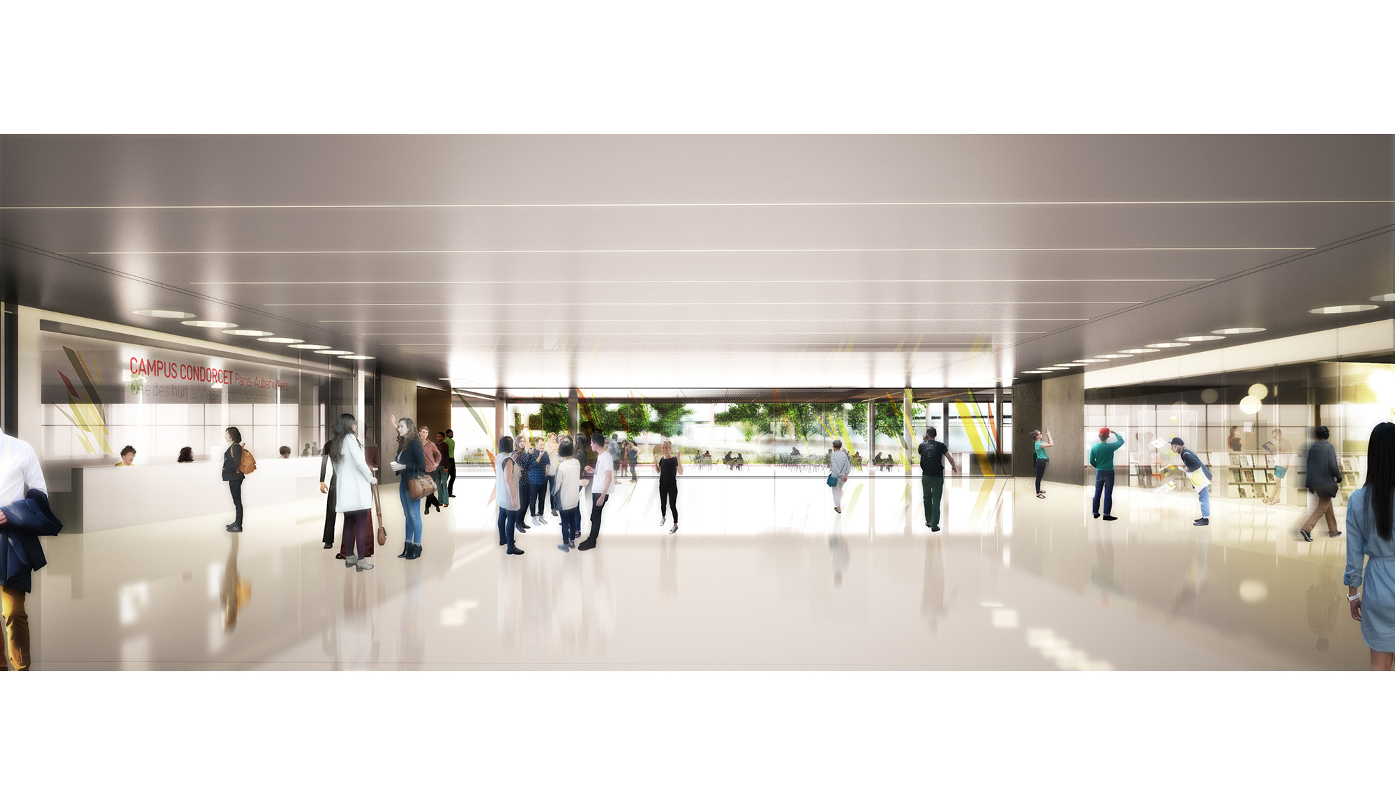 Hall - Condorcet Campus - Josep Lluís Mateo