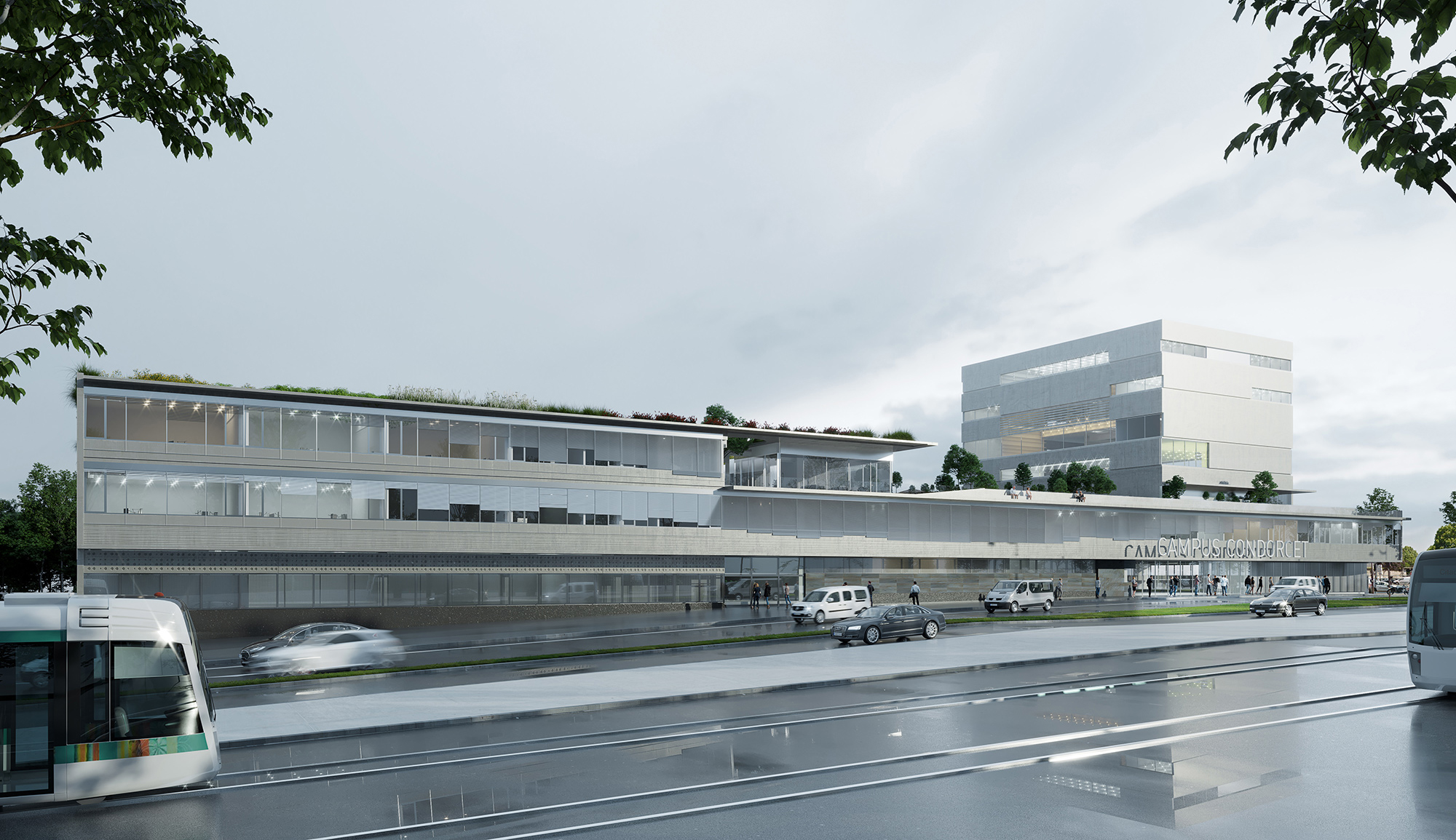 Façade - Condorcet Campus - Josep Lluís Mateo