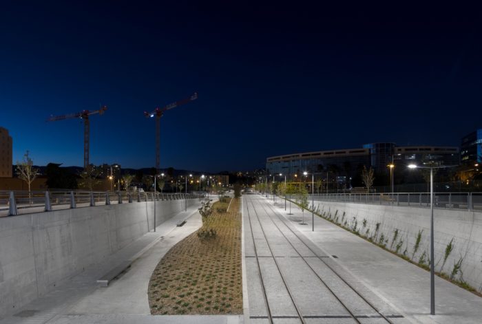 The central axis of the project for Nice Grand Arénas