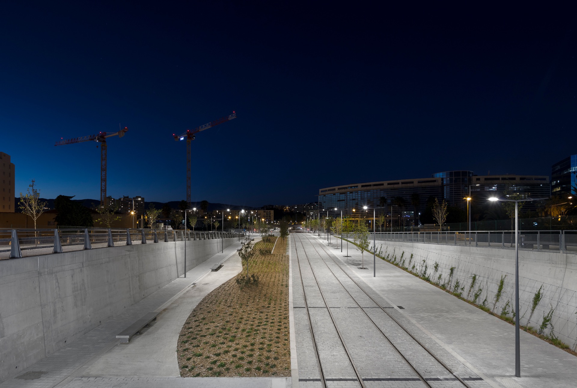 The central axis of the project for Nice Grand Arénas